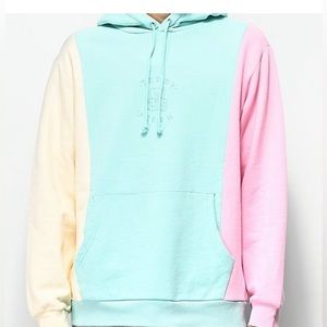 Teddy Fresh color block hoodie